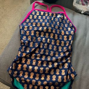 Finals brand pineapple foil print practice suit.